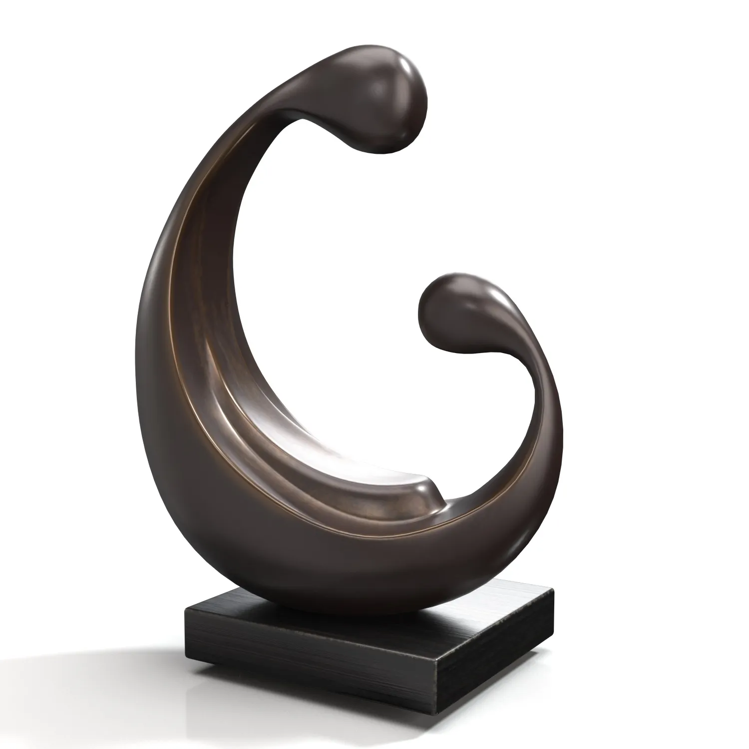 Compassion Bronze Abstract Mother PBR 3D Model_03